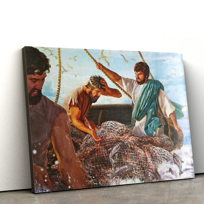 Jesus Meet Peter - Jesus Canvas Wall Art - Christian Wall Art