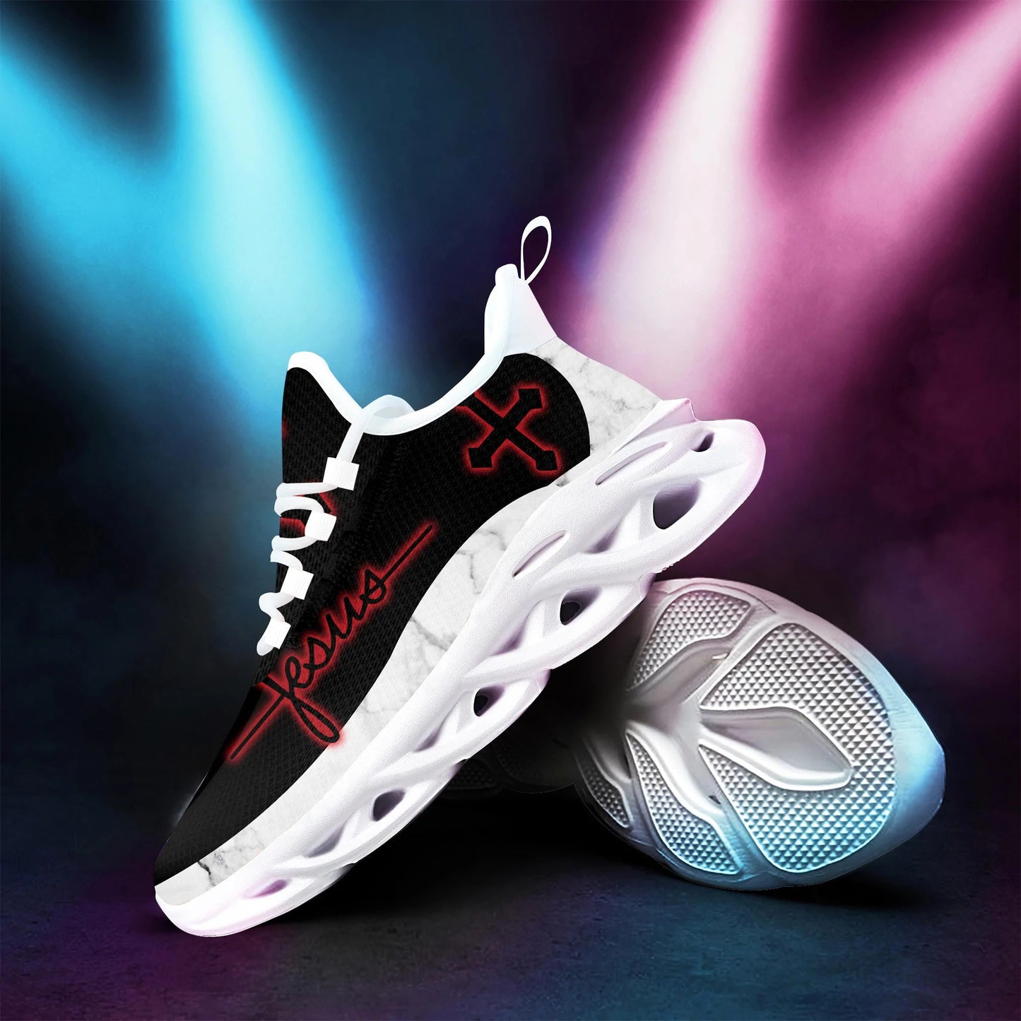 Jesus Men Of Faith Yezy Running Sneakers Max Soul Shoes - Christian Shoes For Men And Women