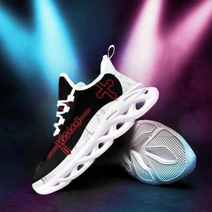 Jesus Men Of Faith Yezy Running Sneakers Max Soul Shoes - Christian Shoes For Men And Women