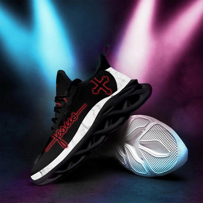 Jesus Men Of Faith Yezy Running Sneakers Max Soul Shoes - Christian Shoes For Men And Women