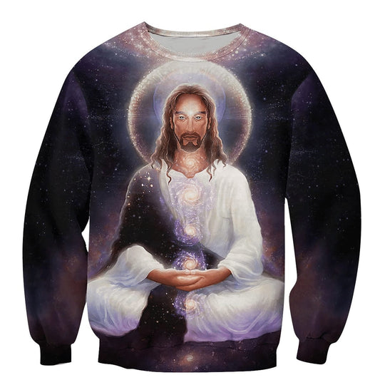 Jesus Menditation - Christian Sweatshirt For Women & Men