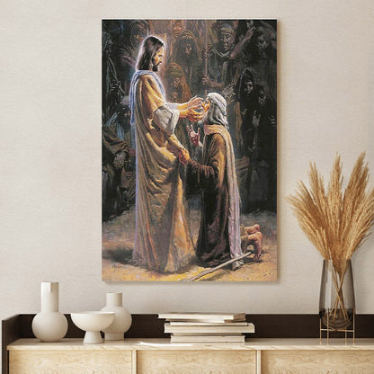 Jesus Miracles Canvas Picture - Jesus Christ Canvas Art - Christian Wall Canvas