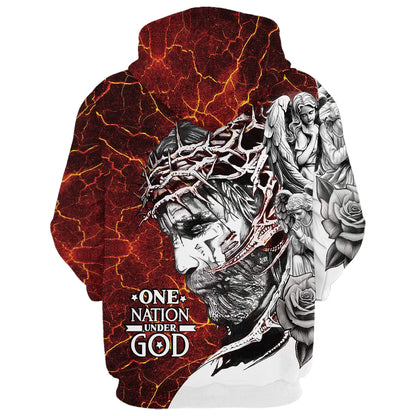 Jesus My God My King God Hoodies - Jesus Hoodie - Men & Women Christian Hoodie - 3D Printed Hoodie