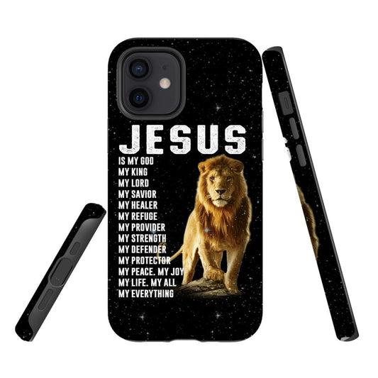 Jesus My God My King My Lord My Savior My Everything Phone Case - Inspirational Bible Scripture iPhone Cases