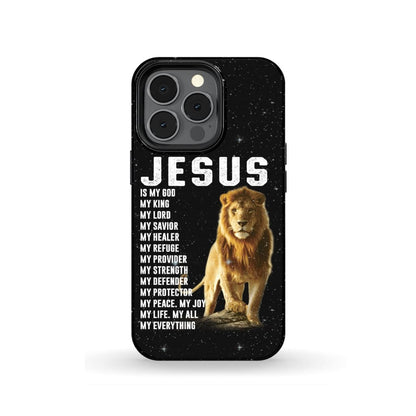 Jesus My God My King My Lord My Savior My Everything Phone Case - Inspirational Bible Scripture iPhone Cases