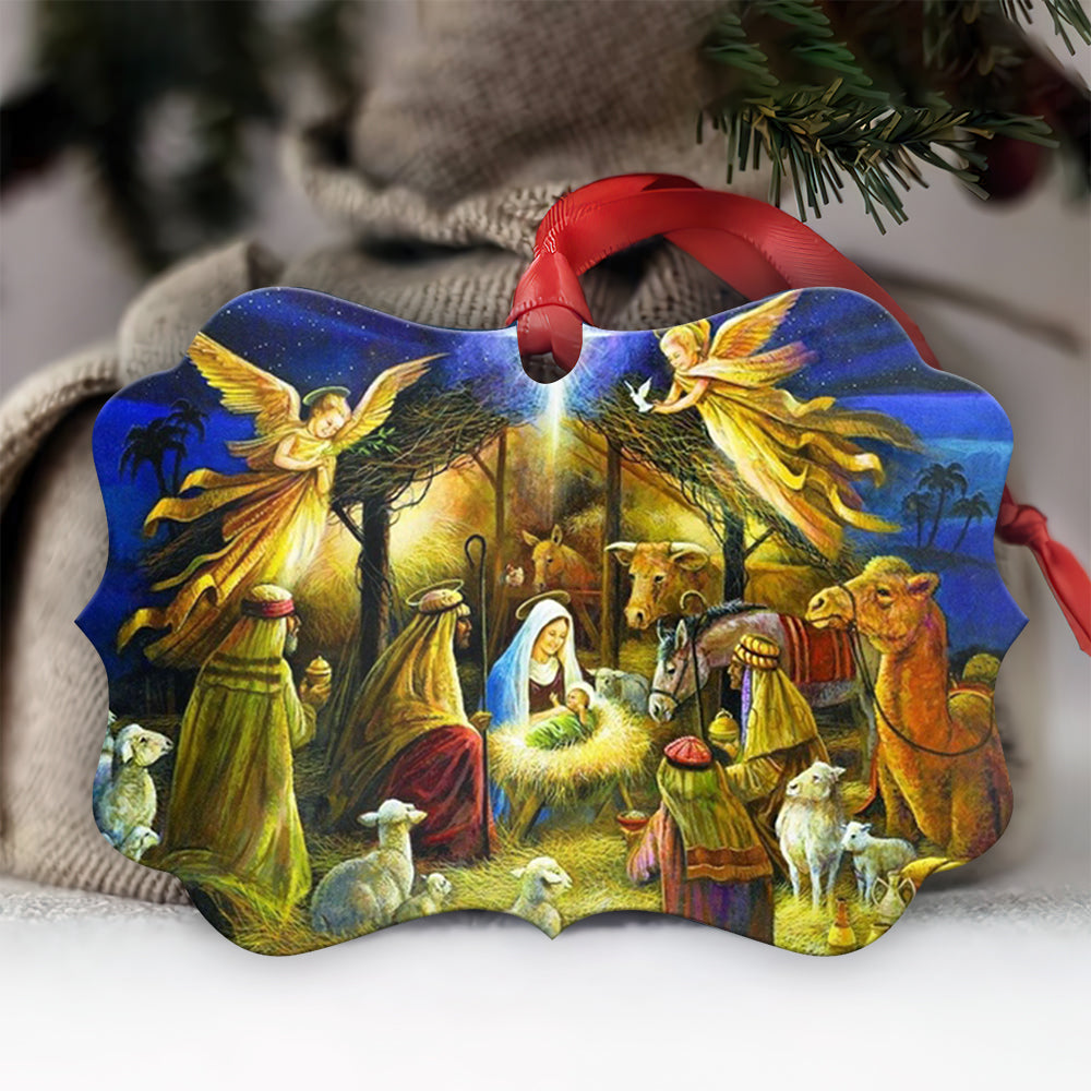 Jesus Nativity 1 Metal Ornament - Christmas Ornament - Christmas Gift
