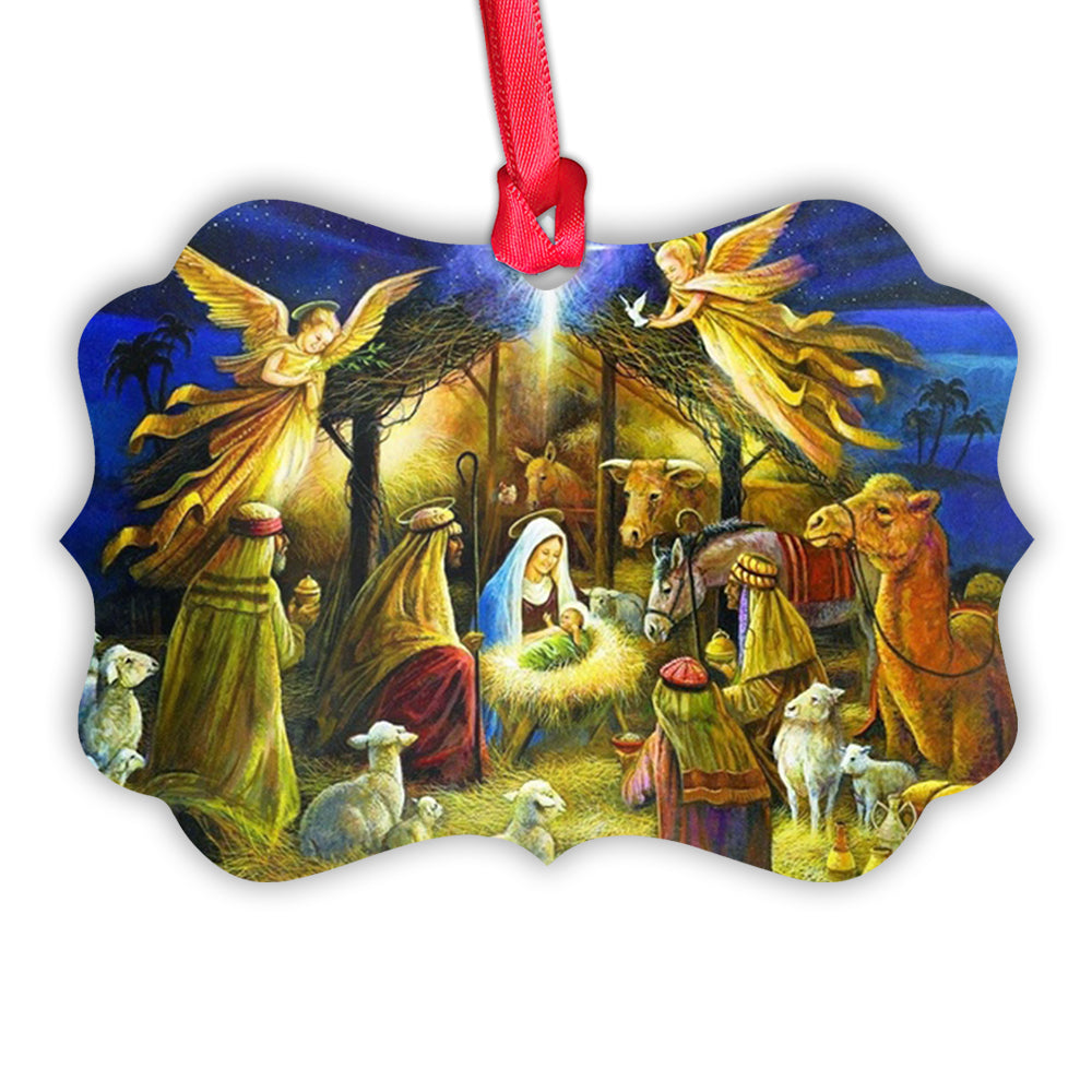 Jesus Nativity 1 Metal Ornament - Christmas Ornament - Christmas Gift