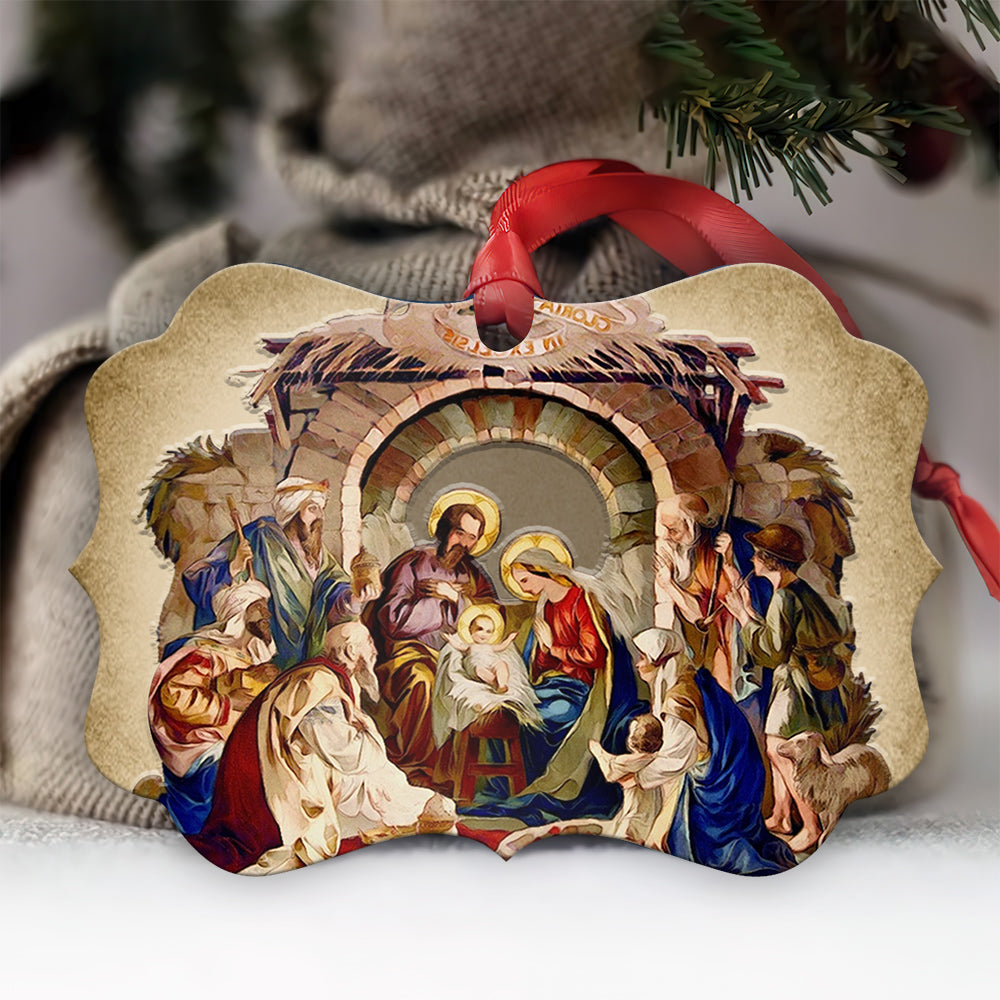 Jesus Nativity 3 Metal Ornament - Christmas Ornament - Christmas Gift