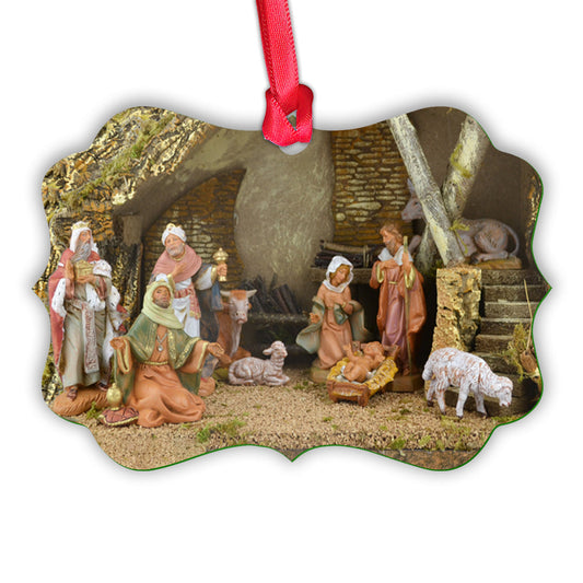 Jesus Nativity 4 Metal Ornament - Christmas Ornament - Christmas Gift