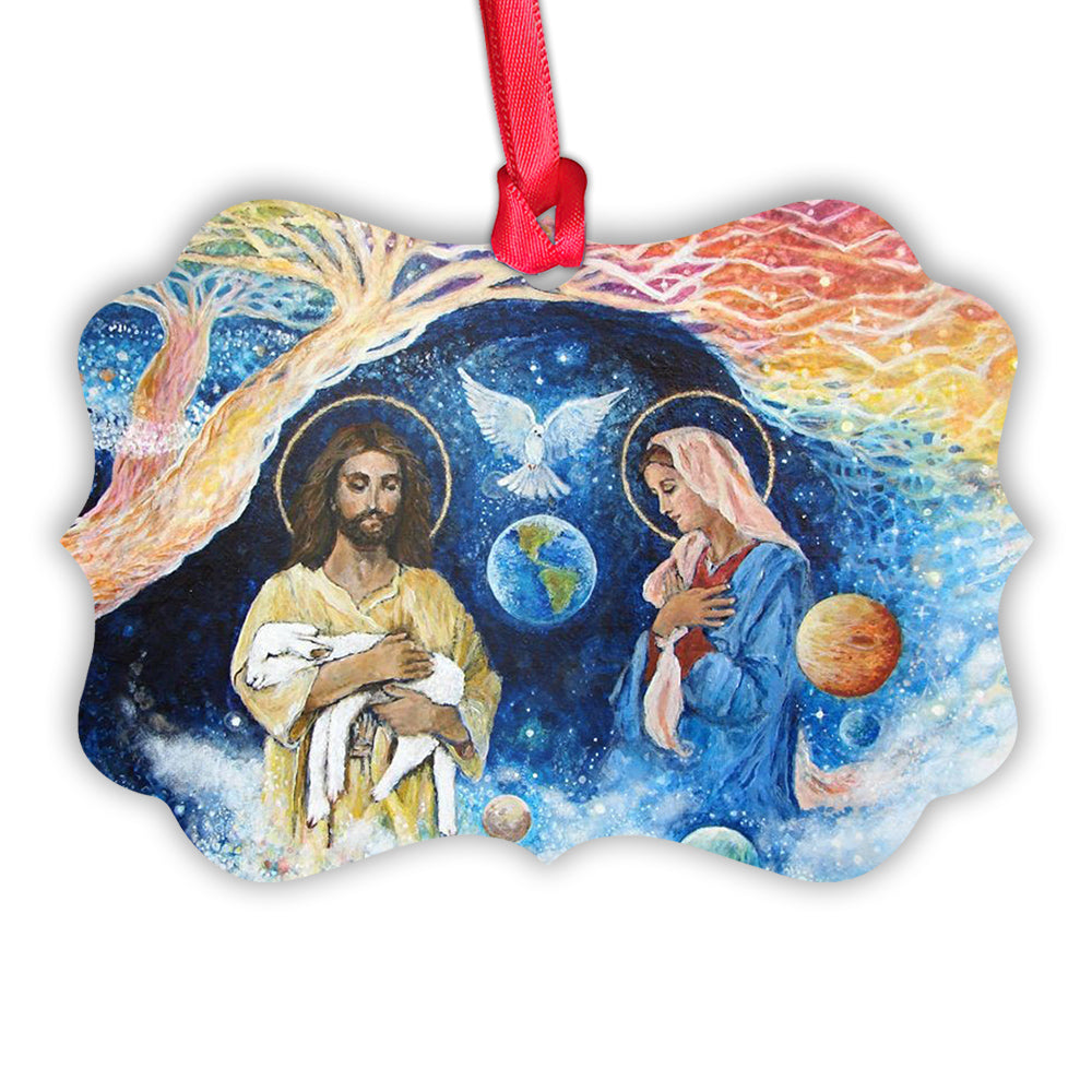 Jesus Nativity 5 Metal Ornament - Christmas Ornament - Christmas Gift