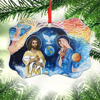 Jesus Nativity 5 Metal Ornament - Christmas Ornament - Christmas Gift