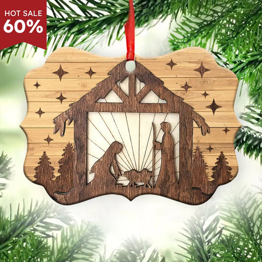 Jesus Nativity Ornament - Christmas Ornament - Ciaocustom