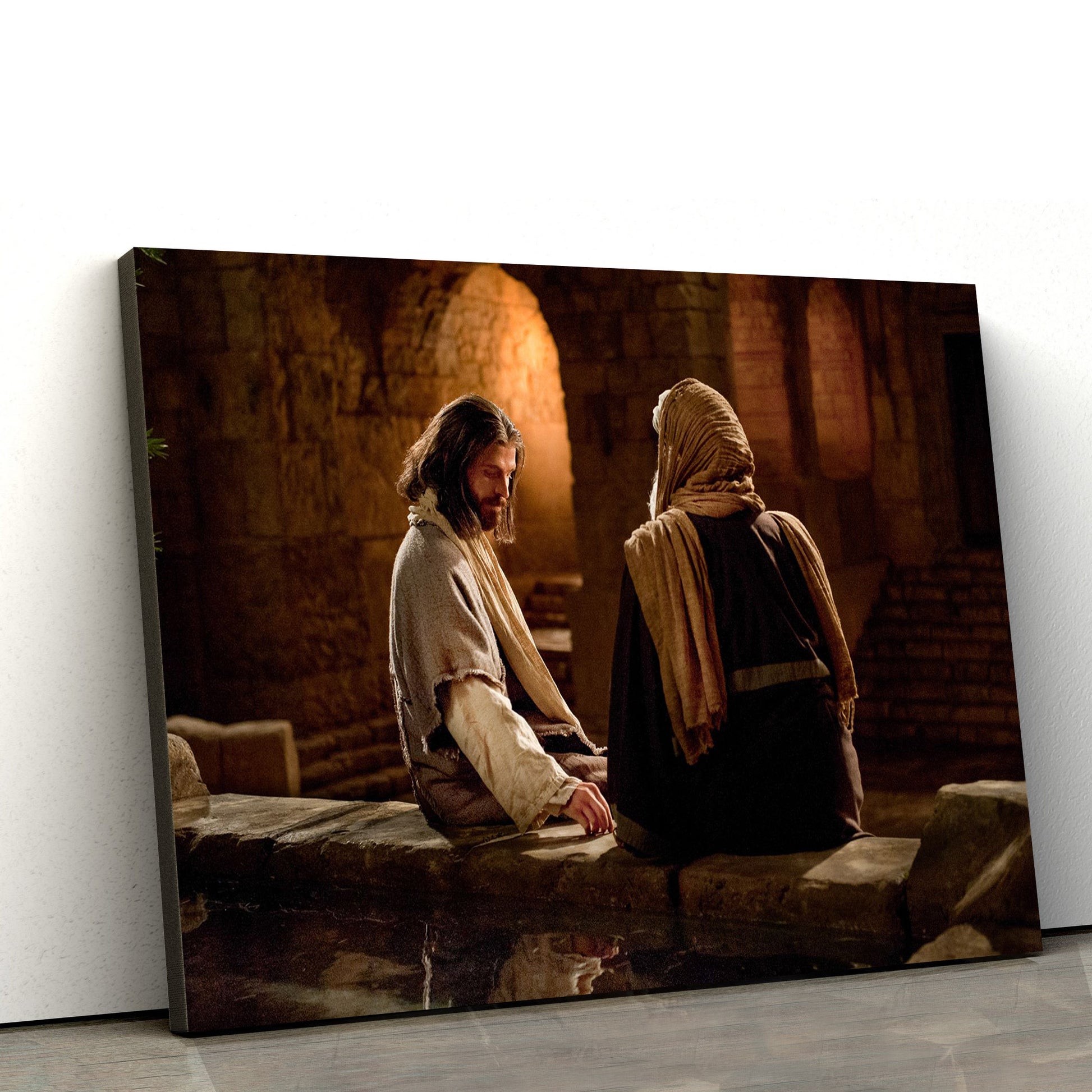 Jesus Nicodemus - Jesus Canvas Wall Art - Christian Wall Art