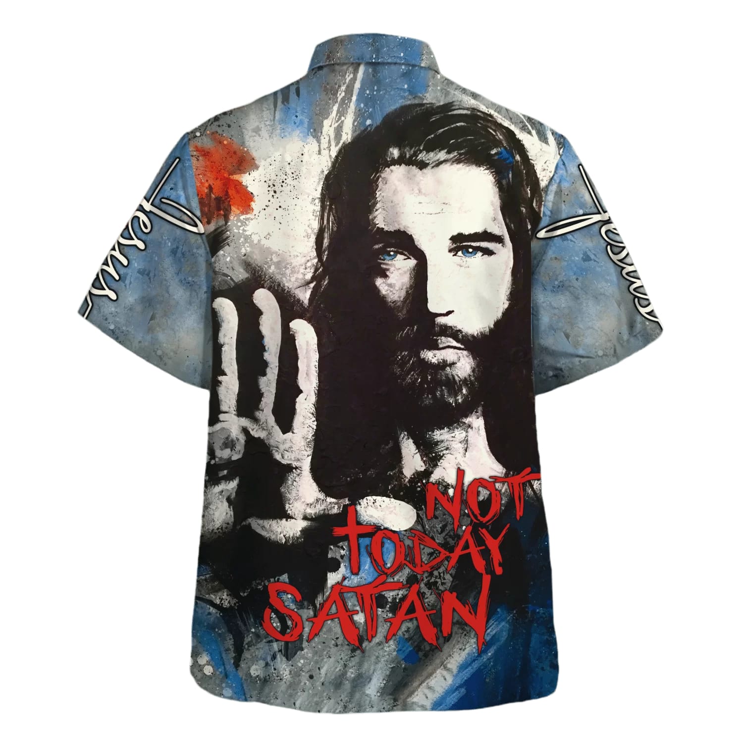 Jesus Not Today Satan Hawaiian Shirt - Christian Hawaiian Shirt - Best Hawaiian Shirts