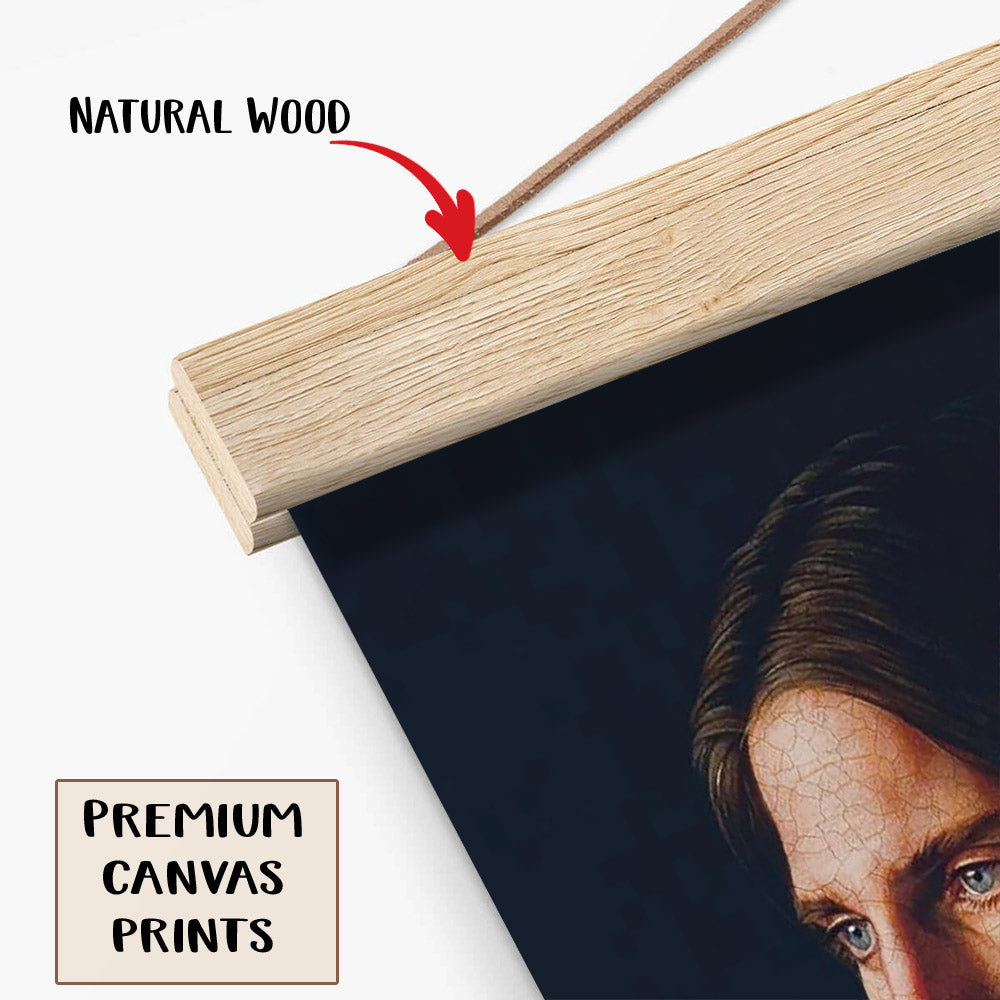 Jesus Of Nazareth Hanging Canvas Wall Art - Jesus Picture - Jesus Portrait Canvas - Religious Canvas