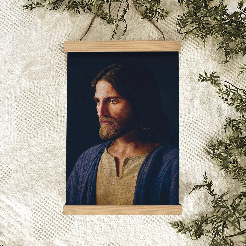 Jesus Of Nazareth Hanging Canvas Wall Art - Jesus Picture - Jesus Portrait Canvas - Religious Canvas