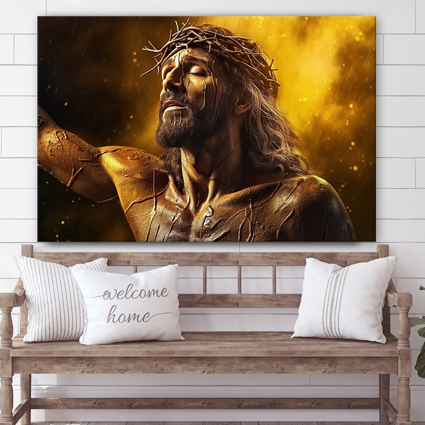 Jesus On The Cross - Canvas Picture - Jesus Christ Canvas - Christian Wall Art