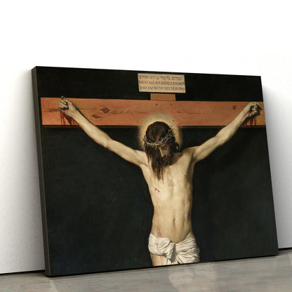 Jesus On The Cross - Jesus Canvas Wall Art - Christian Wall Art