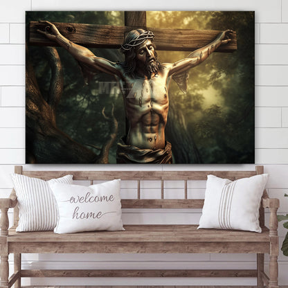 Jesus On The Cross 1 - Canvas Picture - Jesus Christ Canvas - Christian Wall Art