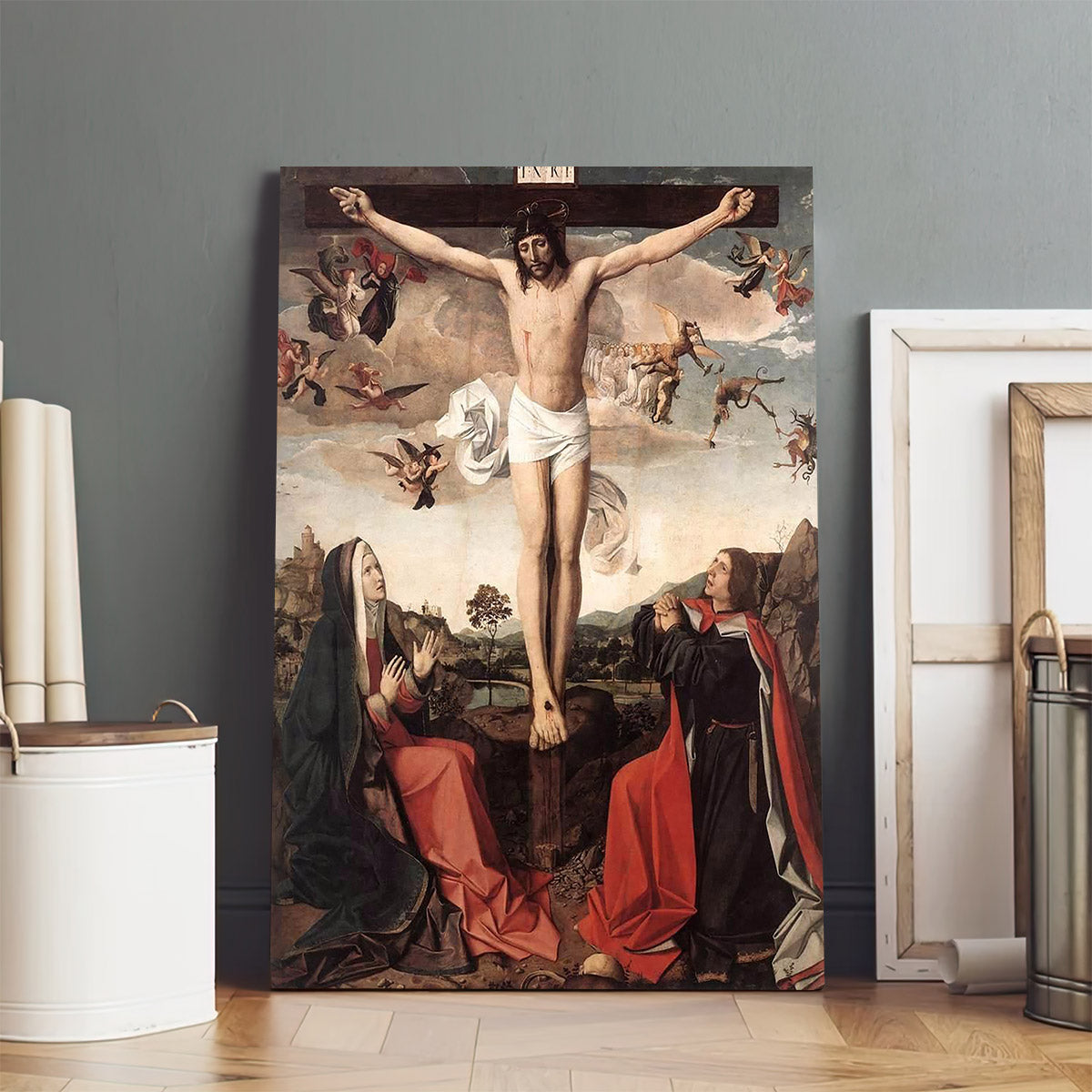 Jesus On The Cross Canvas Picture - Jesus Christ Canvas Art - Christian Wall Canvas