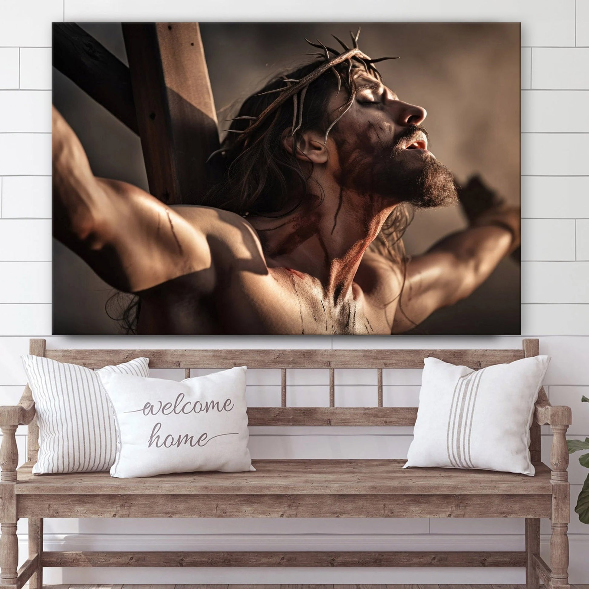 Jesus On The Cross Jesus Bible Art Modern - Canvas Pictures - Jesus Canvas Art - Christian Wall Art