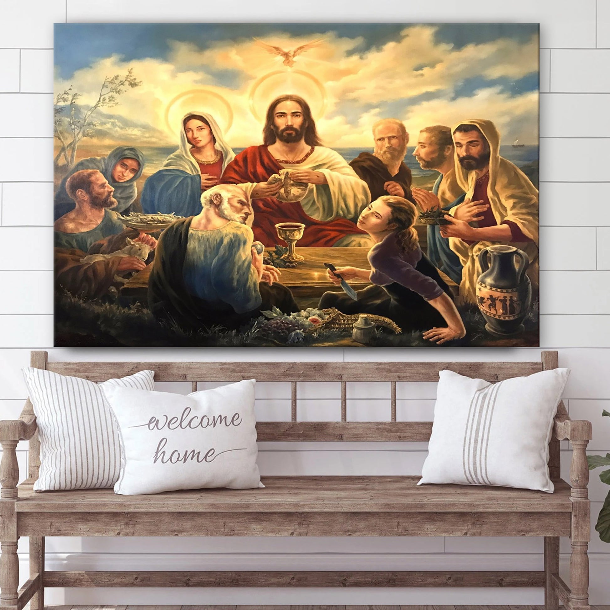 Jesus Painting - Jesus Canvas Wall Art - Christian Wall Art