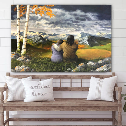 Jesus Painting Art Blessed Christian Art - Canvas Pictures - Jesus Canvas Art - Christian Wall Art