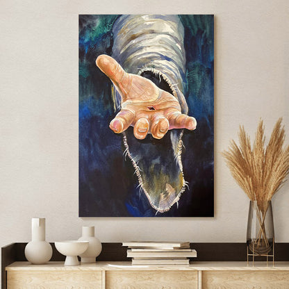 Jesus Painting Jesus Portrait Jesus LDS ART Watercolor Jesus - Jesus Canvas Art - Christian Wall Canvas