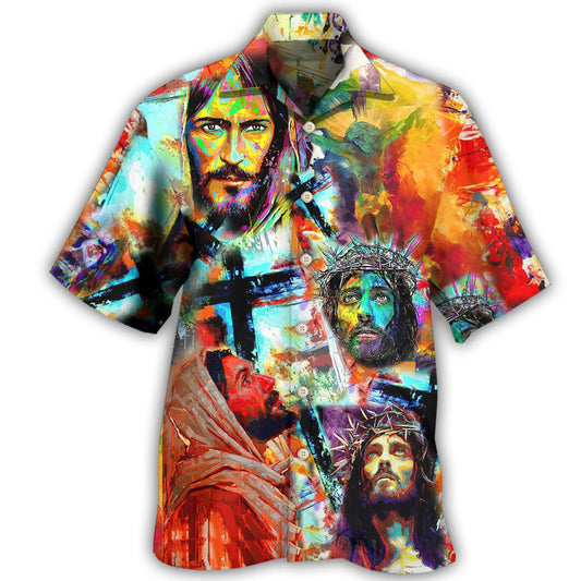Jesus Peace Life Color Hawaiian Shirt - Christian Hawaiian Shirts For Men & Women