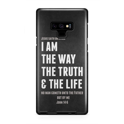 Jesus Phone Cases I Am The Way The Truth And The Life John 146 Bible Verse Phone Case - Inspirational Bible Scripture iPhone Cases