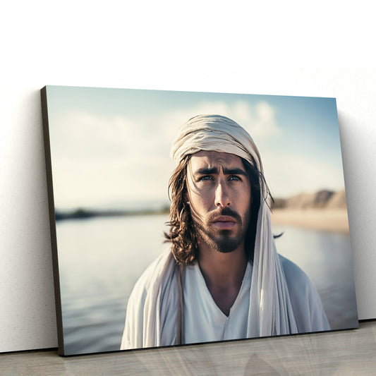Jesus Picture - Jesus In White - Jesus Canvas Pictures - Christian Wall Art
