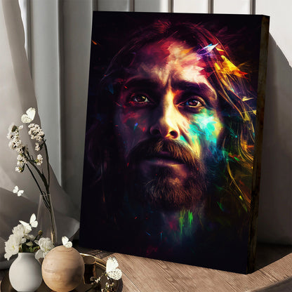 Jesus Portrait - Canvas Picture - Jesus Christ Canvas - Christian Wall Art