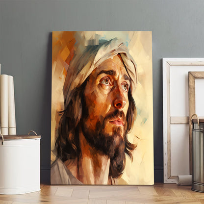Jesus Portrait - Canvas Picture - Jesus Christ Canvas - Christian Wall Art