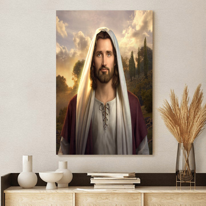 Jesus Portrait - Canvas Pictures - Jesus Canvas Art - Christian Wall Art