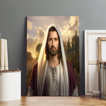 Jesus Portrait - Canvas Pictures - Jesus Canvas Art - Christian Wall Art