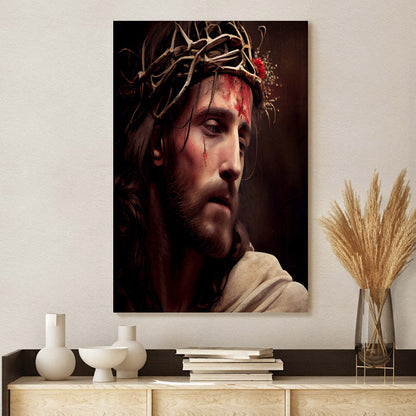 Jesus Portrait - Jesus Canvas Art - Christian Wall Art