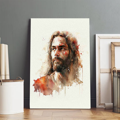 Jesus Portrait - Jesus Canvas Art - Christian Wall Canvas
