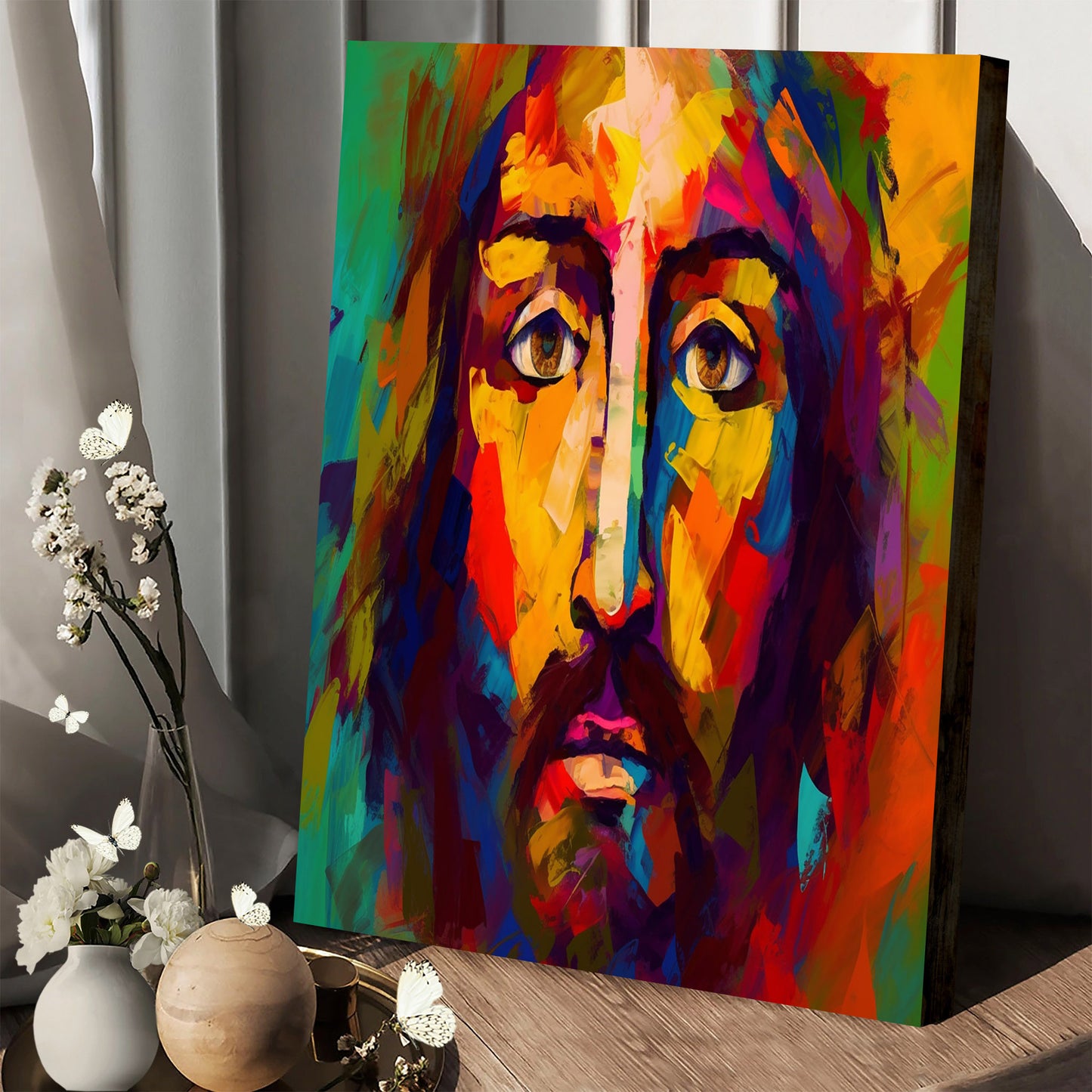 Jesus Portrait - Jesus Canvas Pictures - Christian Wall Art