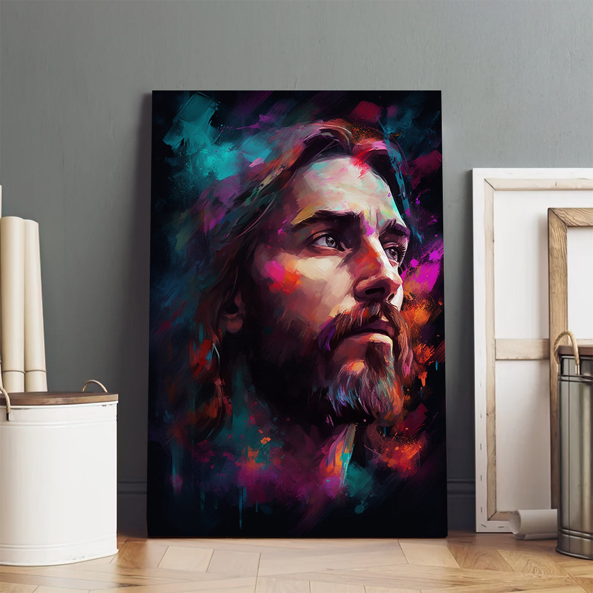 Jesus Portrait 1 - Canvas Picture - Jesus Christ Canvas - Christian Wall Art