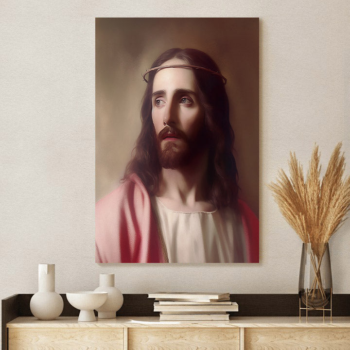 Jesus Portrait 1 - Canvas Pictures - Jesus Christ Canvas - Christian Wall Art