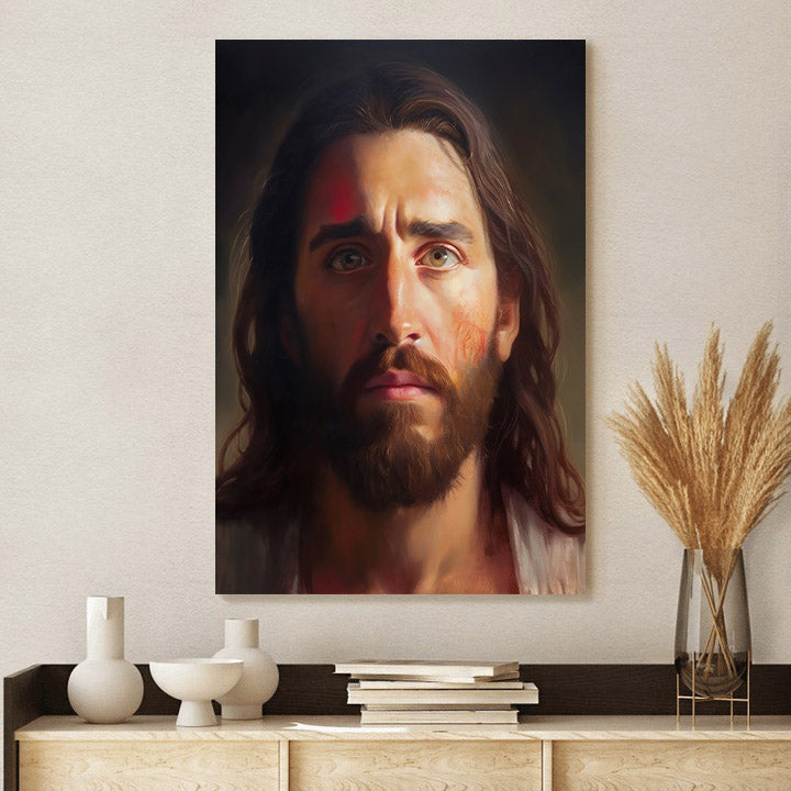 Jesus Portrait 2 - Canvas Picture - Jesus Christ Canvas - Christian Wall Art