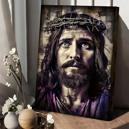 Jesus Portrait 2 - Canvas Pictures - Jesus Christ Canvas - Christian Wall Art