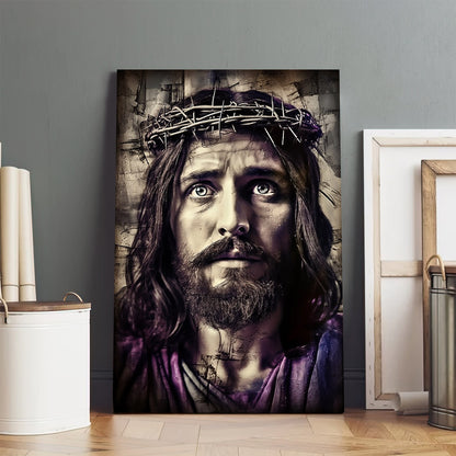 Jesus Portrait 2 - Canvas Pictures - Jesus Christ Canvas - Christian Wall Art