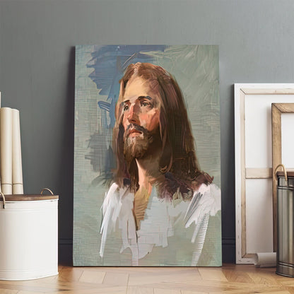 Jesus Portrait Canvas Pictures - Jesus Painting Canvas - Christian Canvas Wall Art
