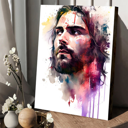 Jesus Portrait Christ - Jesus Canvas Art - Christian Wall Canvas