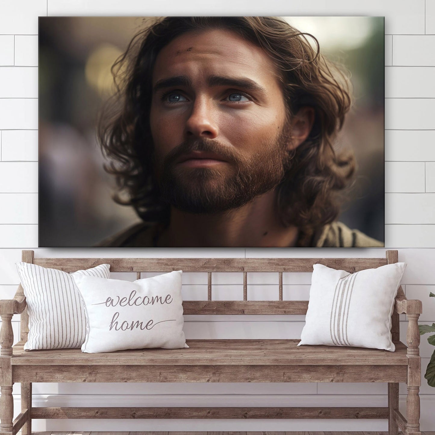 Jesus Portrait Human King Jesus Bible Art - Canvas Pictures - Jesus Canvas Art - Christian Wall Art