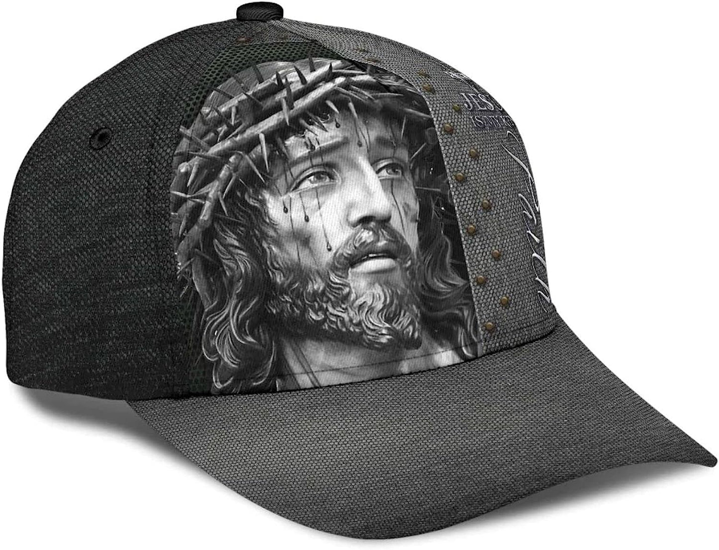 Jesus Portrait Jesus Is My King Faith Classic Hat All Over Print - Christian Hats for Men and Women