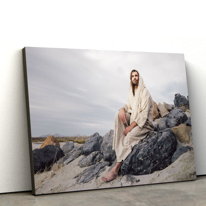 Jesus Potrait - Jesus Canvas Wall Art - Christian Wall Art