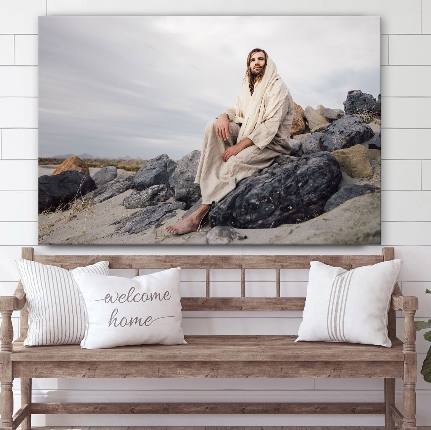Jesus Potrait - Jesus Canvas Wall Art - Christian Wall Art