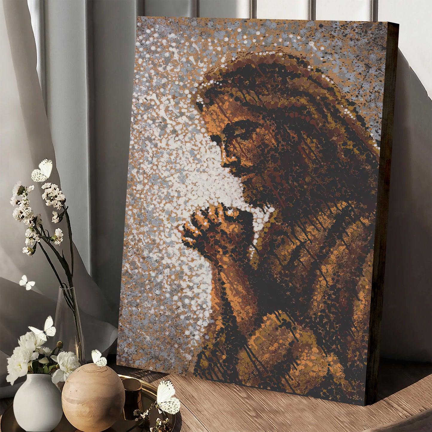 Jesus Pray Canvas Posters - Christian Canvas Wall Decor - Ciaocustom
